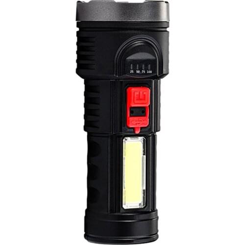 Led Flashlight Ultra Bright Torch Camping light 3 Switch Mode Waterproof Zoomable Bicycle Light with Lithium battery