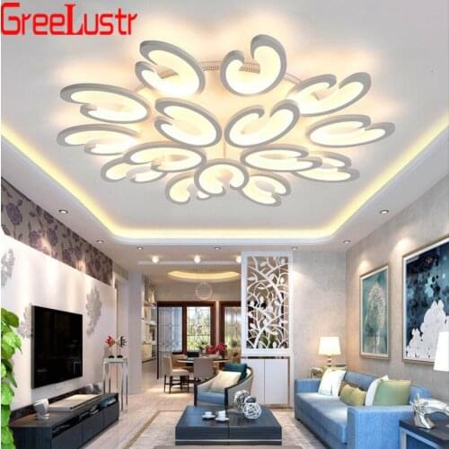 Lusters LED Ceiling Lights Dimming Chandelier Ceiling Home Lighting Ilumination for Remote Lustre Plafonnier Luminaria De Teto