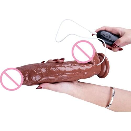 Thick Wired Remote Control Vibrating Dildo Vibrator Layer Big Penis Realistic Dildo G-spot Massage Female Sex Toy