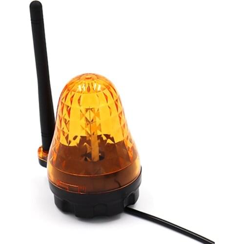 24VDC 12V 110V 220V Outdoor LED Signal Alarm Light Strobe Flashing Emergency Warning Lamp Wall Mount for Automatic Gate Opener