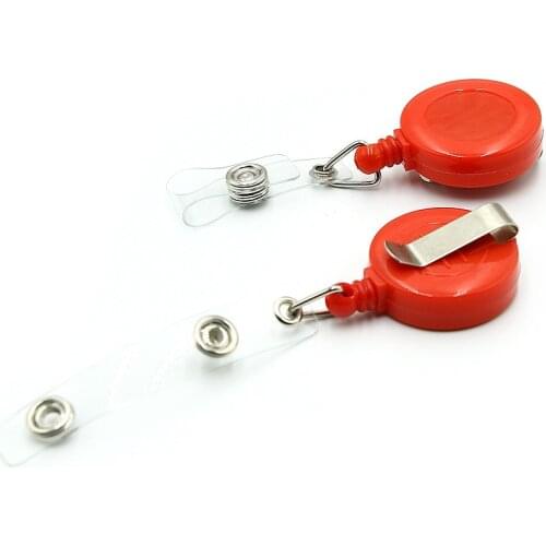 1pc Retractable Ski Pass ID Card Badge Name Tag Holders Anti-Lost Clip Key Chain Reels Nurse Accessories