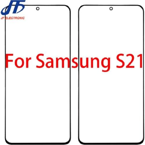 10Pcs/Lot For Samsung Galaxy S21 5G G991 Touch Screen Front Glass Panel Outer LCD Glass Lens SM-G991B SM-G991B/DS With OCA Glue