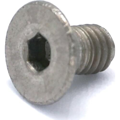 20pcs M5 x 8mm GR2 TA2 Pure Titanium Countersunk Hex Socket Cap Screw Bolts Anti Acid Corrosion