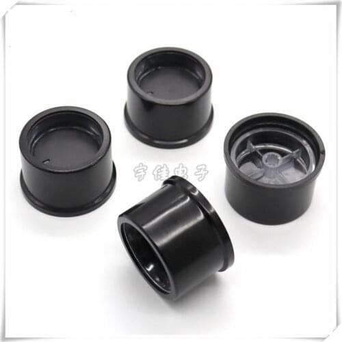 5 Piece Black plastic light transmission knob 39.5 * 25MM knob cap potentiometer flower shaft 6MM