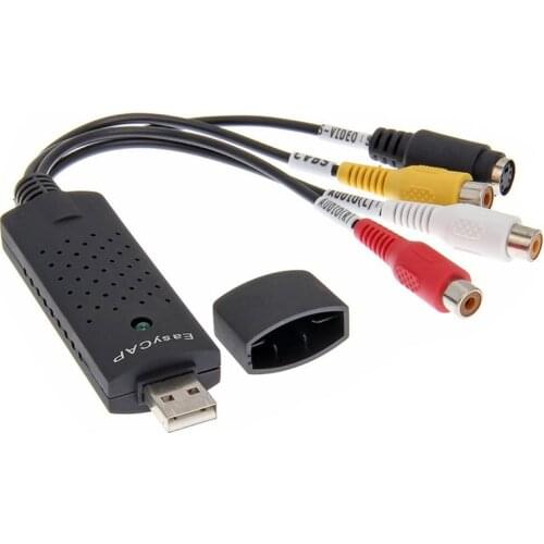 EasyCAP USB 2.0 Video Audio VHS to DVD Converter CVBS S-VIDEO Capture Card Adapter