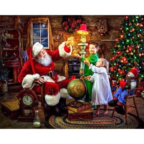 Full Diamond Embroidery 5D DIY Diamond Painting Christmas Santa Claus Diamond Painting Cross Stitch Rhinestone Home decor Crafts