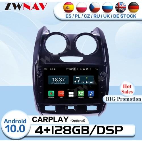 Carplay 2 Din Android 10 For Renault Duster 2013 2014 2015 2016 2017 2018 Radio Receiver Audio Stereo GPS Video Player Head Unit