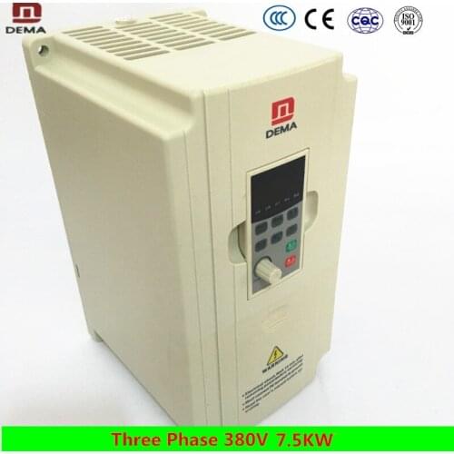 DEMA High Power 7.5KW Three Phase 380V Input DC/AC input Varaible Frequency Drive Solar Water Pump Inverter VFD VSD Converter