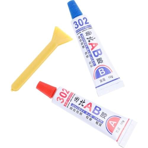 2pcs Super Strong A/B Glue Epoxy Clear Glue Adhesive Resin Immediate Glue Pegame for Fix Metal Wood Glass Ceramics Rigid