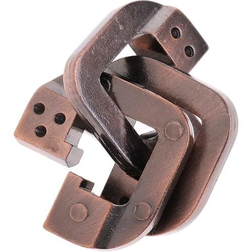 Classic IQ Metal Puzzle Mind Brain Teaser Puzzles Game Intelligence Toy for Adults and Children #1