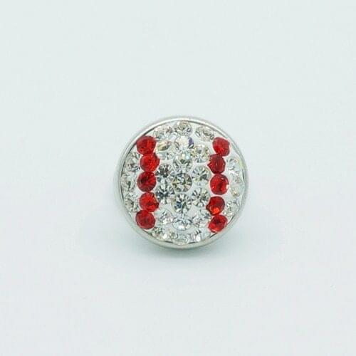 Handmade 12MM Tennis rhinestone snap buttons for DIY bracelets charm jewelry Snap Bracelets wholesale KZ9011