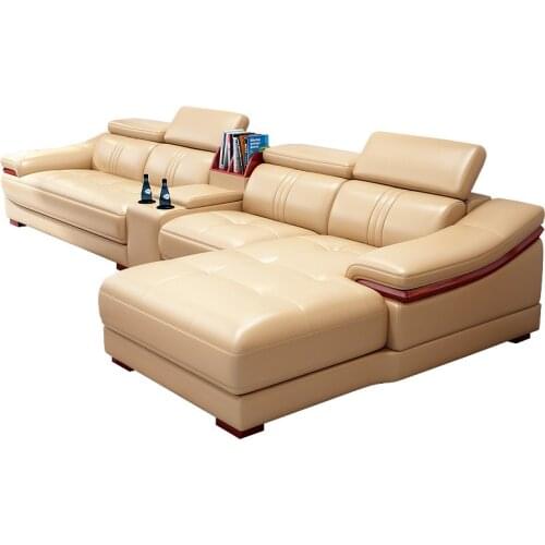 Sofa combination imported leather sofa combination large and small corner sofa furniture factory direct sales