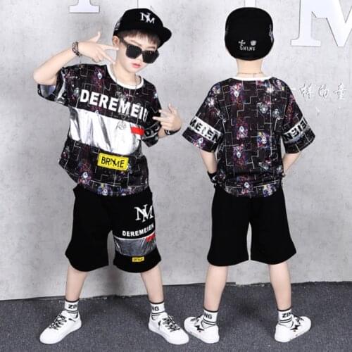 Boys Clothes Set Short Sleeve T-Shirt +Pants Summer Kids Boy Sports Suit Children Clothing Outfits Teen 5 6 7 8 9 10 11 12 Years