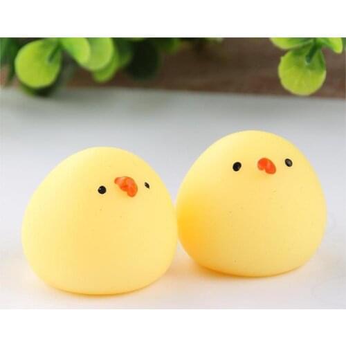 Creative Funny Chicken Squeeze Pressure Relieve Mini Chick Decompression Toy Kids Educational Toys for Children Gifts