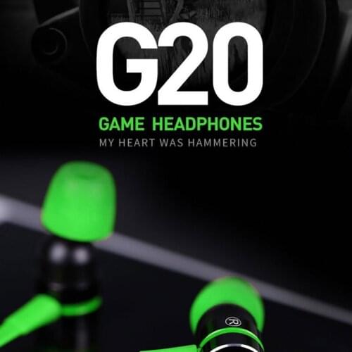 Small Hammerhead G20 Earphone In-ear Headsets With Microphone Wired headphones Magnetic Noise Isolation Stereo earbuds elari