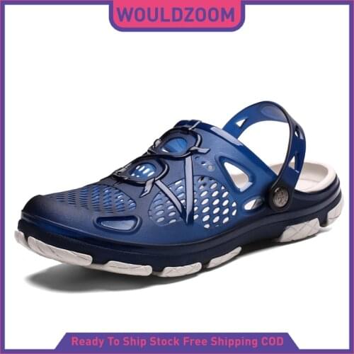 2021 Men Sandals Jelly Crocks Summer Beach Slipper Hole Shoes Croc Clogs Crocse Shoes Flat Sandal Man Slippers Sandalias