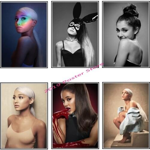 Poster Sexy Ariana Grande Music Singer Posters Painting Wall Art Picture for Living Room Home Decor 2001