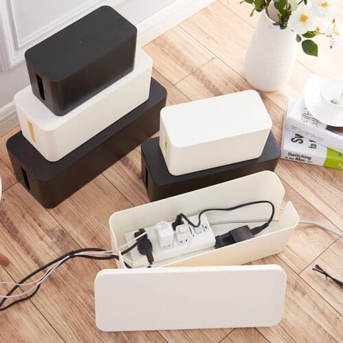 Plastic Wire Storage Box Power Line Storage CasesJunction Box Cable Tidy Storage Box Household Necessities 3 Sizes