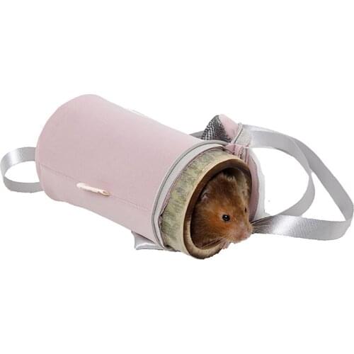 Portable Small Pet Hamster Carrying Bag Breathable Squirrel Guinea Pig Hedgehog Carrier Cage Outdoor Carrying Backpack Holder