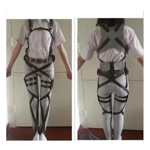 Attack On Titan Japanese Anime Shingeki No Kyojin Recon Corps Harness Belts Hookshot Cosplay Costume Adjustable Belts