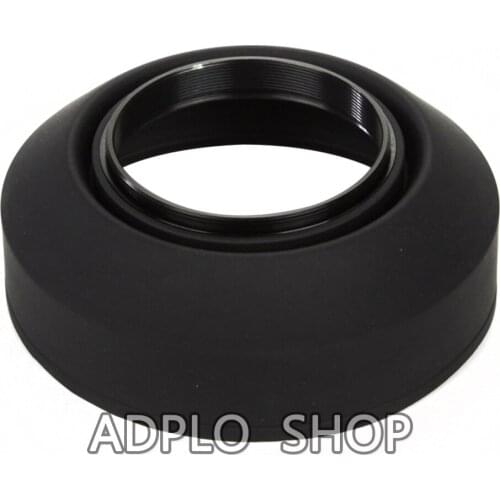 Pixco Three-in-one 77mm Collapsible Rubber Lens Hood