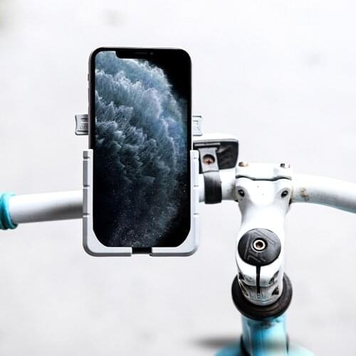 360 Degree Universal Bike Aluminum Alloy Motorcycle Motorbike Handlebar Phone Holder Stand Mount For iPhone Xiaomi Samsung 4.7-6