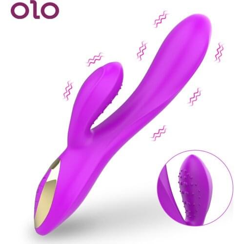 OLO 10 Speed Dildo Vibrator Rabbit Vibrator Waterproof Masturbation Clitoris Stimulator Adult Products Sex Toys For Woman