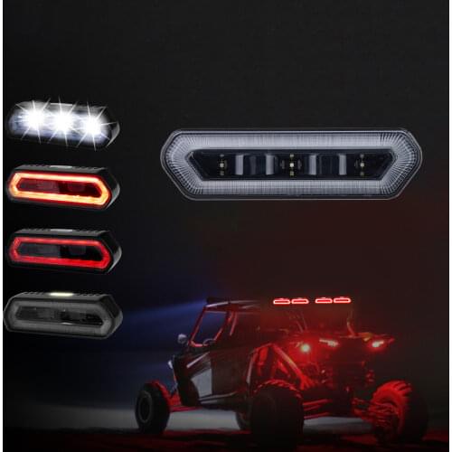 1.75 - 2" Roll Bar UTV Chase Brake Tail Light For Can Am Maverick X3 Commander For Polaris RZR 1000 800 900 XP Ranger for cf