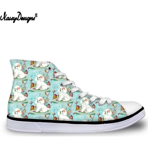 Noisydesigns Animal Floral Print Women High Top Vulcanize Shoes Fashion Brand Designer Girl Sneakers Canvas Flats Shoes Zapatos