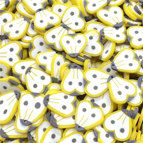 20Pcs/lot 20mm Pear Beads Flakes Clay Beads Polymer Spacer Beads For Jewelry Making DIY Bracelet Hairpin #A89-9