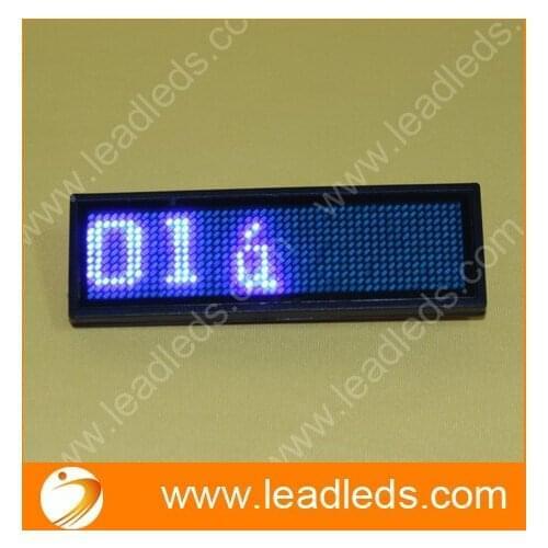 5sets/lot for LED Programmable Scrolling Name Message Badge Tag Digital Display Advertising