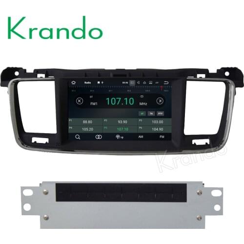 Krando Android 8.0 car dvd player for peugeot 508 2011-2016 multimedia gps radio navigation system wifi 3G BT Playstore