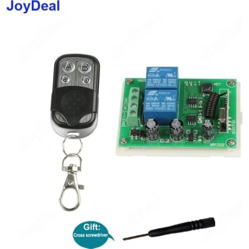 433Mhz DC 12V 2CH Wireless RF Remote Control Switch Relay Receiver Light Module And 433 Mhz Smart Home Transmitter Button Switch