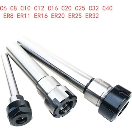 C6 C8 C10 C12 C16 C20 C25 C32 ER8 ER11 ER16 ER20 ER25 ER32 60L 100L 150L Collet Chuck Holder CNC Milling Lengthen Tool carrier