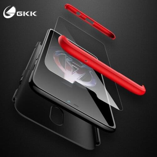 GKK for oneplus 5T 5 oneplus 6 Hard PC case 3 In 1 Design 360 full protection Shockproof Back case cover for oneplus 5 6 5T