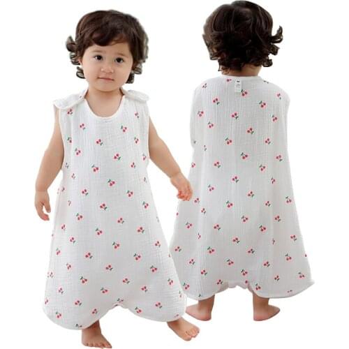 Baby sleep Bag Kids Sleeveless Kick Resistant Bags Summer Newborn Thin Sleepsack for 0-4 Years Children Vest Sleeping Bags