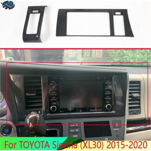 For TOYOTA Sienna (XL30) 2015-2020 ABS Air Vent Outlet Cover Dashboard Trim Bezel Frame Molding Garnish Accent Styling