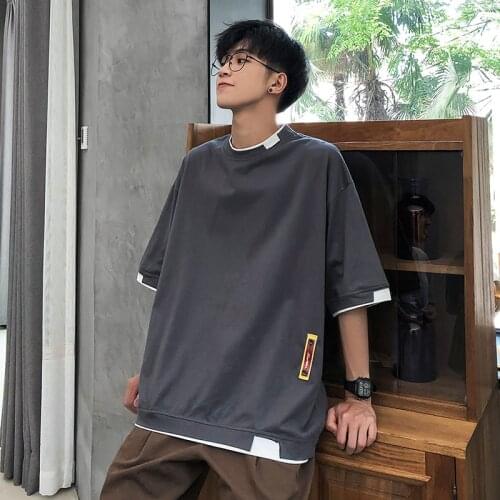 Oversize T Shirt Cotton men clothing Mens Summer Tshirts Oversized Tee Shirts Casual T Shirt Tee for Man Streetwear Big Size