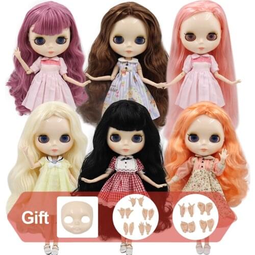 ICY DBS Blyth doll White Skin Glossy face Joint body with hand set A&B 1/6 bjd suitable diy makeup Special price