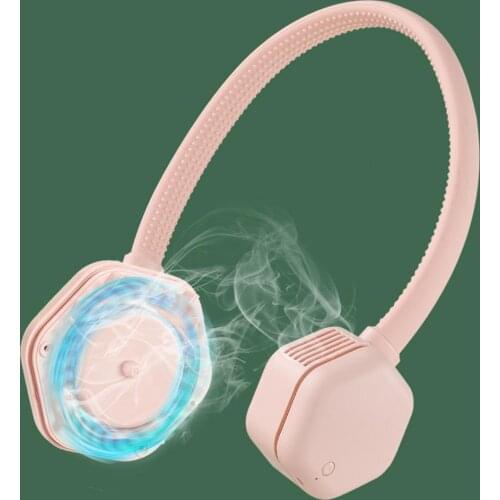 Mini USB Portable Fan Neck With Rechargeable Battery Ultra quiet wind Wearable Fan handheld Air Cooler Conditioner for Room