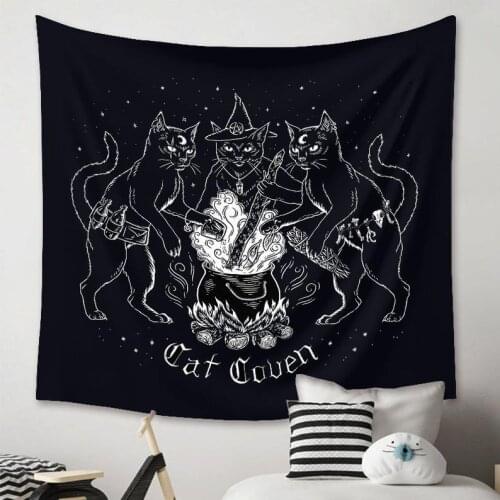 Black Cat Wall Decor, Cute Animal Wall Hanging