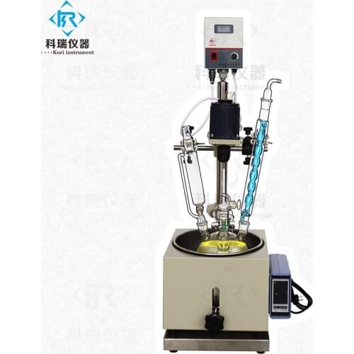 3L Small Lab glass reactor with water bath heater