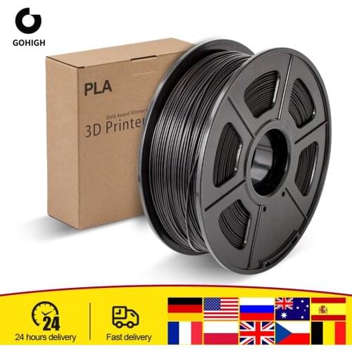 GOHIGH PLA Filament 1.75mm 1KG/Roll 2.2 LBS Spool Plastic 3D Printer Materials Non-toxic For 3D Printer Refills Consumables