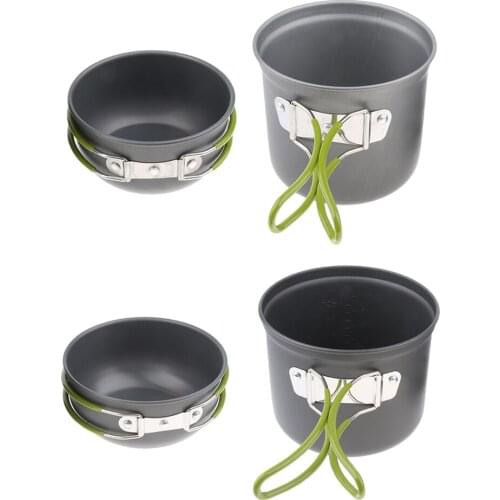 Portable Camping Cookware, Camping Equipment, Outdoor Camping Pot And Pan Set S/L