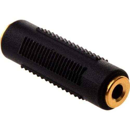 Gold Plated 3.5 mm Stereo Coupler Female to Female Jack