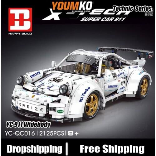 Mould King YC-QC016 High-Tech Series Supe Car Toy 1:10 Model Building Blocks 2125pcs Bricks Toys Gift Set Educations RC Car Toys