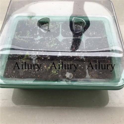 9-hole/12-hole transparent grid nursery box, plastic three-piece nursery box nursery tray, root system visible,garden supply