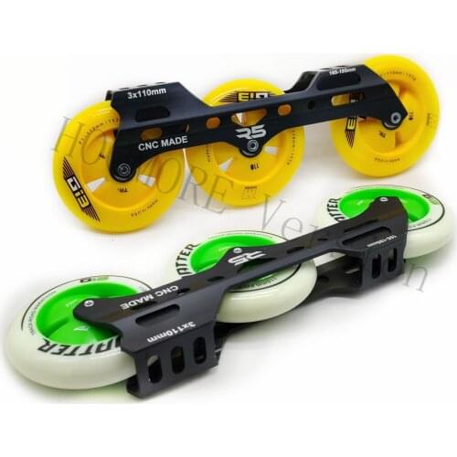 3X110mm Inline Speed Skate Frame, 3 wheels 110mm Skates Wheel Base, for 3-Wheels Speed Skating Marathon Pleasure Tool