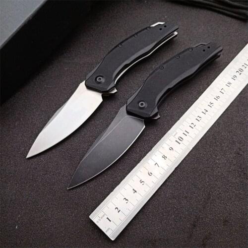 ZT0357 Camping Folding Knife Portable G10 Handle 9CR18MOV Steel Blade Tactical Set Hunting Survival Multi-tool EDC