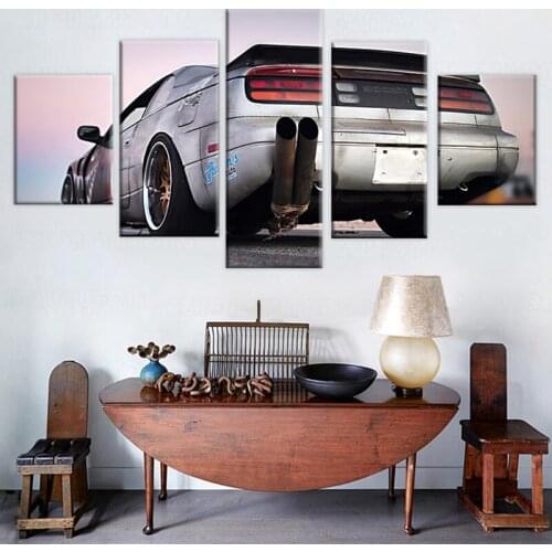 Modern Art Frame Print Wall Canvas Pictures 5 Panel Nissan 300ZX Fairlady Z Home Decor Car Living Room Paintings Modular Poster